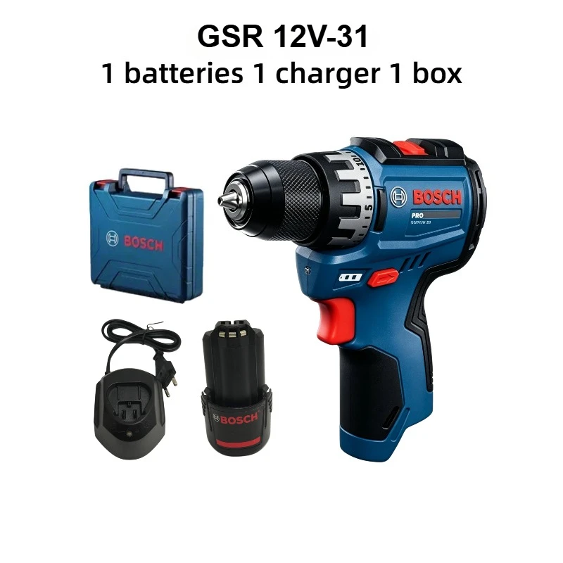 Power Tools For Workshop - Taladro Inalámbrico Bosch Professional GSR 12V-31,