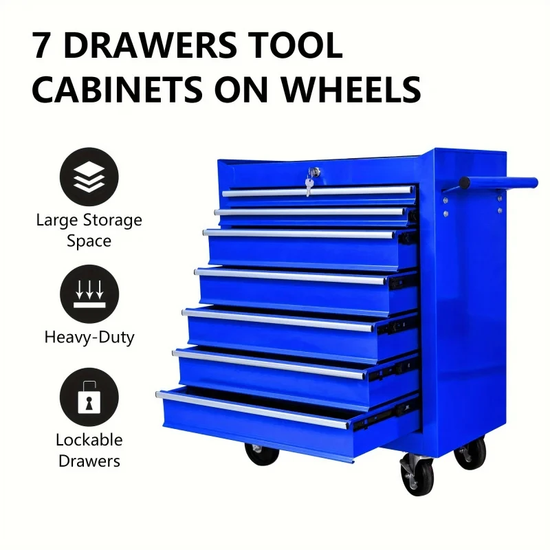 Tools At Workshop - Carro de Herramientas Multifuncional Azul de