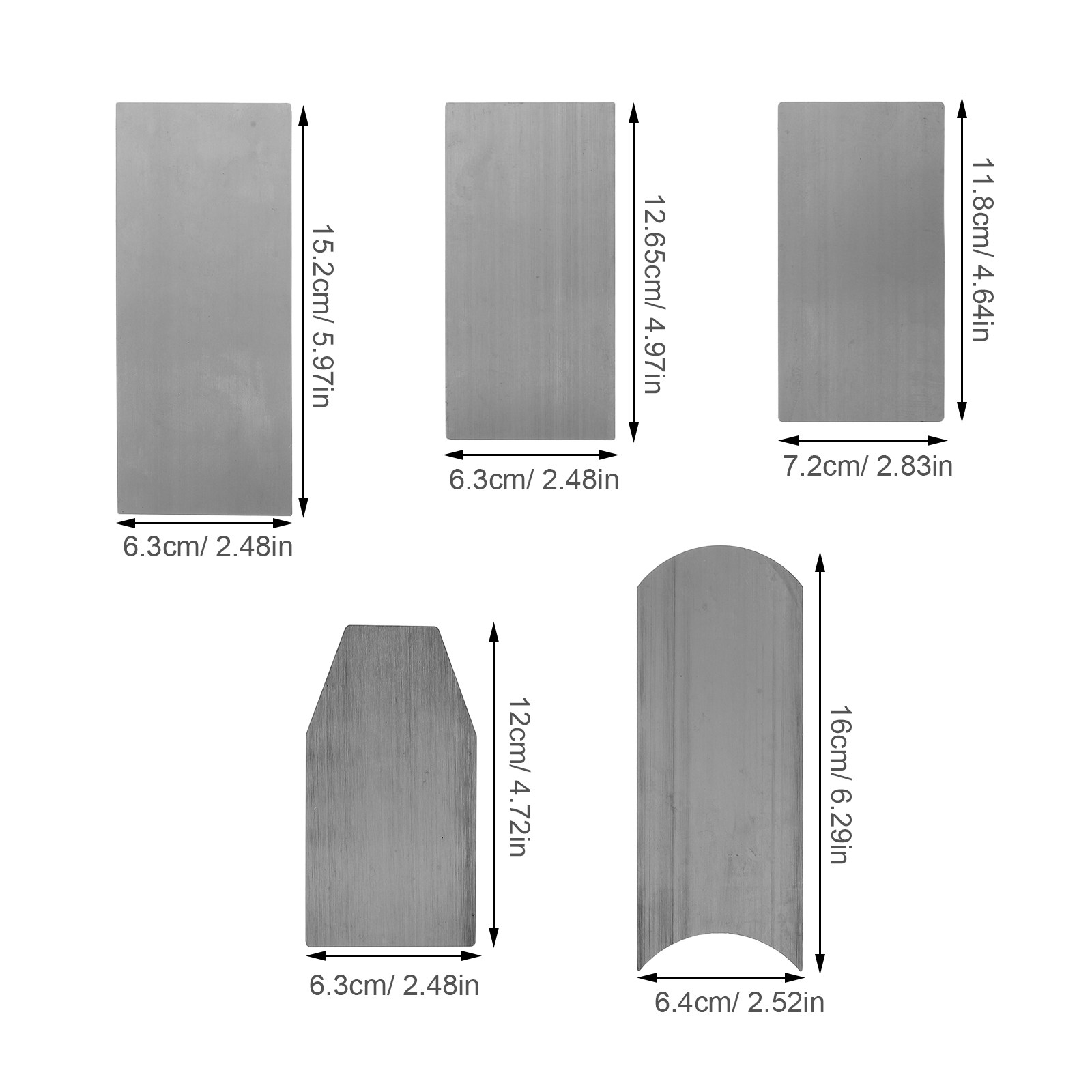 Kit de 6 piezas de raspadores  - Card Scraper Cabinet reseña y precio