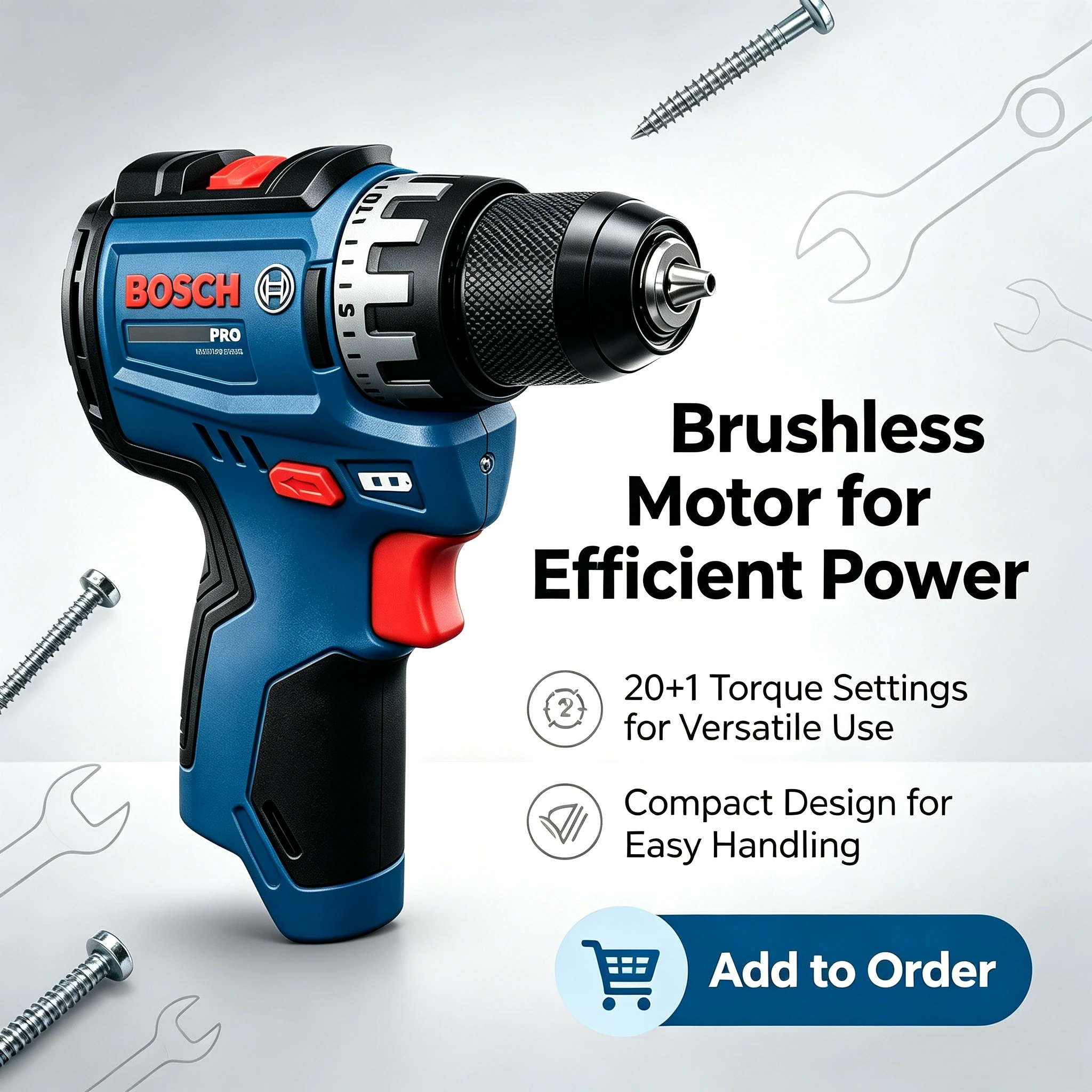 Taladro Inalámbrico Bosch Prof - Power Tools For Workshop reseña y precio
